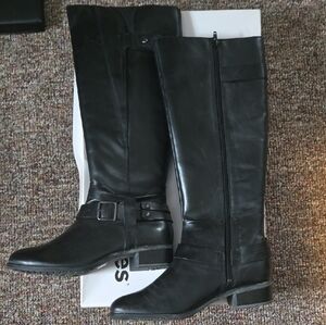 Hush Puppies Black Knee High Riding Boots 9.5 Wide